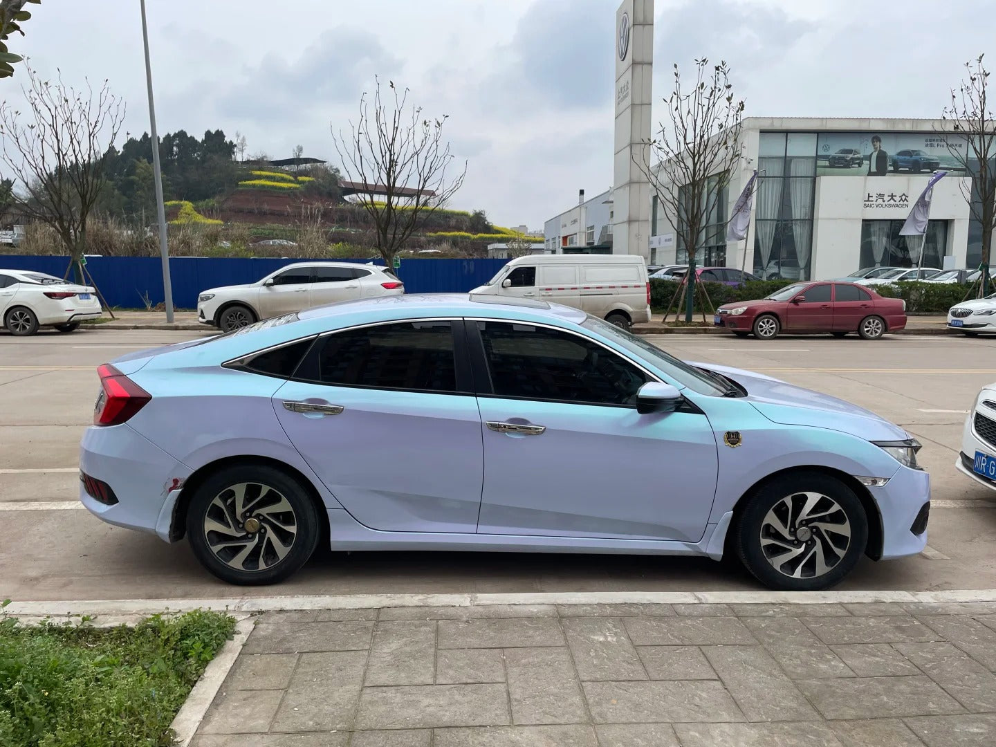 Matte Grey Charm Blue(FYL-6918Y) Car TPU Color PPF