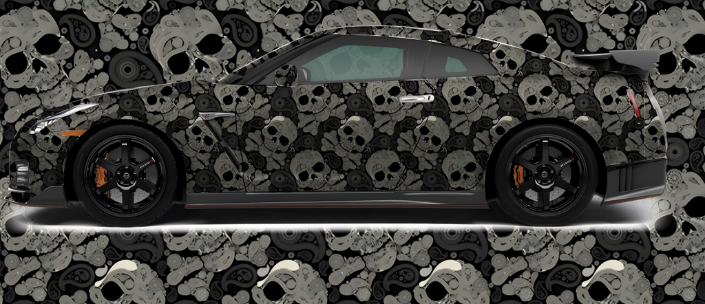 Skull series Custom Vinyl Car Wrap