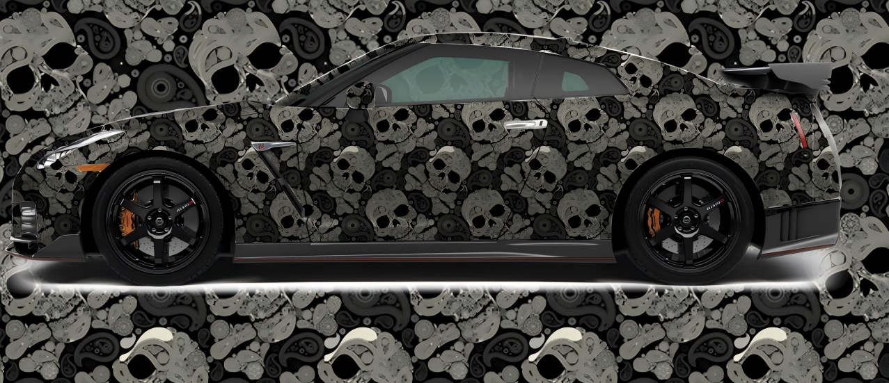 Skull series Custom Vinyl Car Wrap
