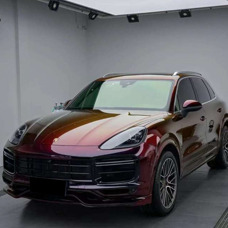 Ambiglow Black to Red(FYL-PET162) Car Film Viny Wrap