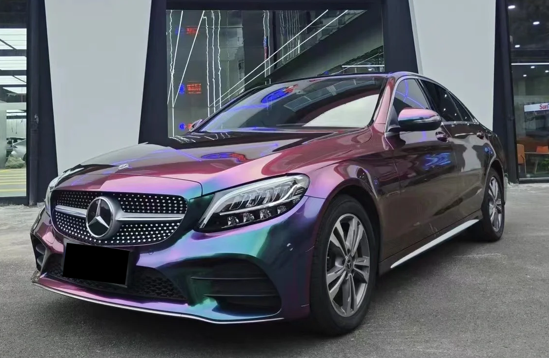 Chameleon Grass Green Red(FYL-TPU137) Car TPU Color PPF