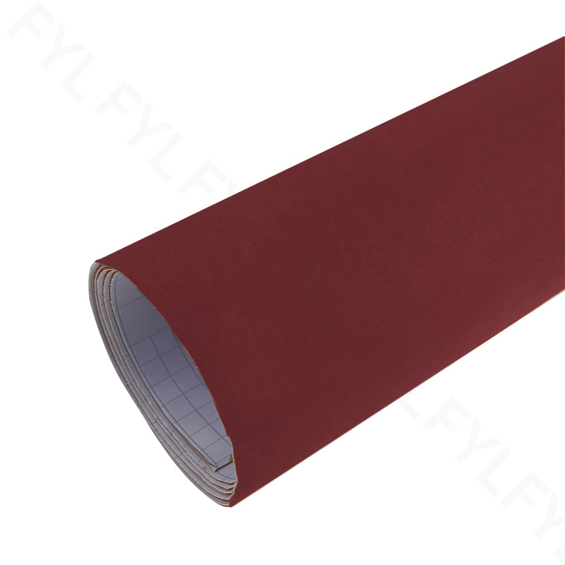 Microfiber Suede Fabric  Film(Wine Red)