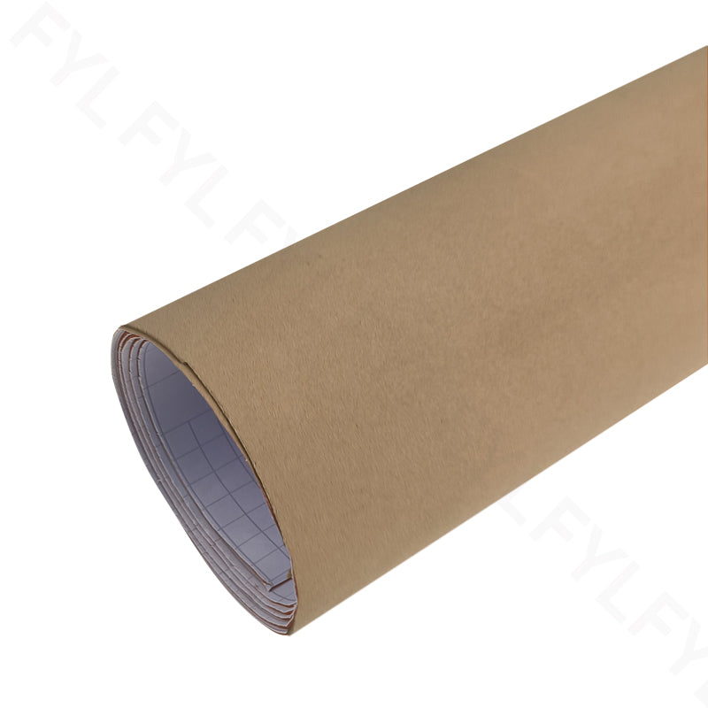 Microfiber Suede Fabric  Film(Amber Brown)