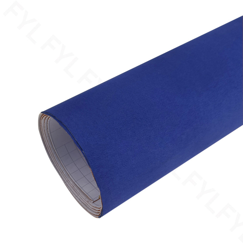 Microfiber Suede Fabric  Film(Sapphire Blue)