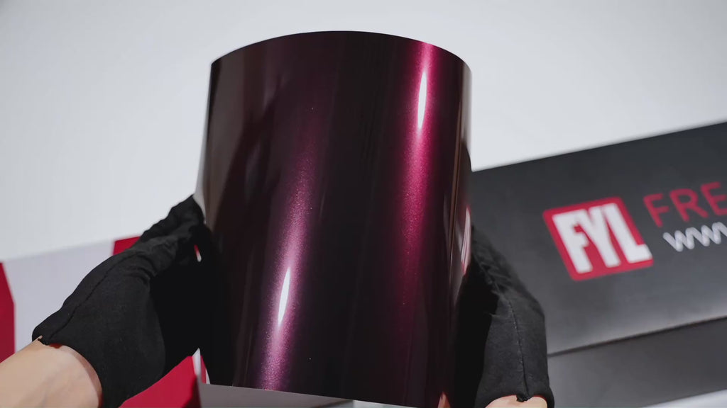 Ambiglow Black to Red(FYL-PET162) Car Film Viny Wrap