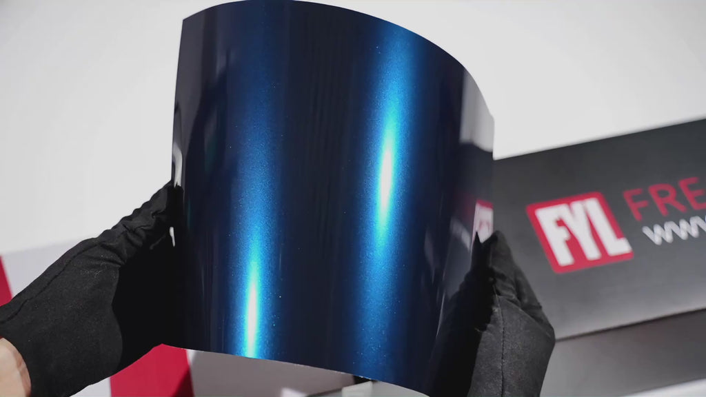 Gloss Metal Midnight cyan(FYL-PET040) Car Film Viny Wrap